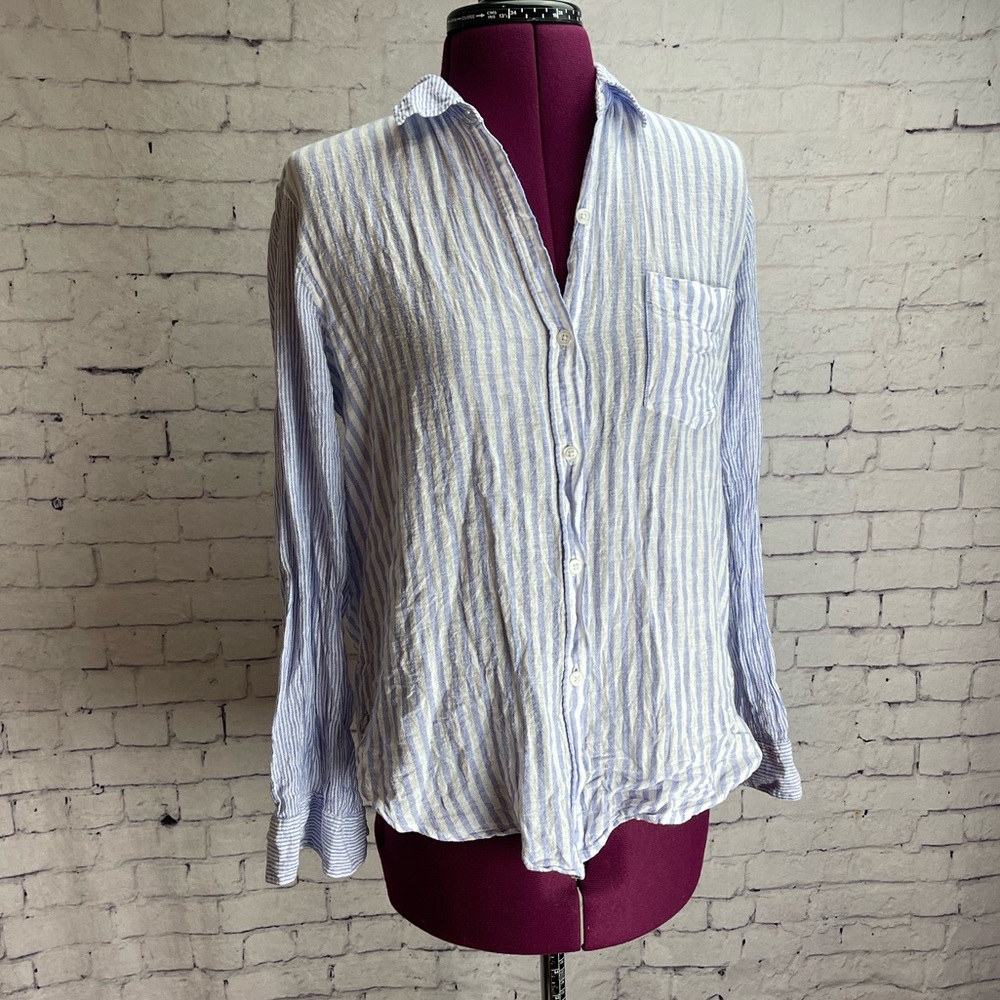 Rails Size Xs Charli Linen Blend Button Down Shir… - image 1